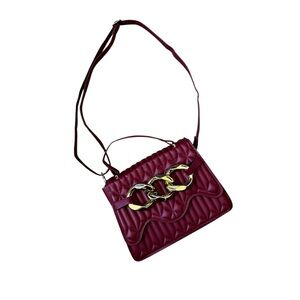 Stylish Wine Red Handbag